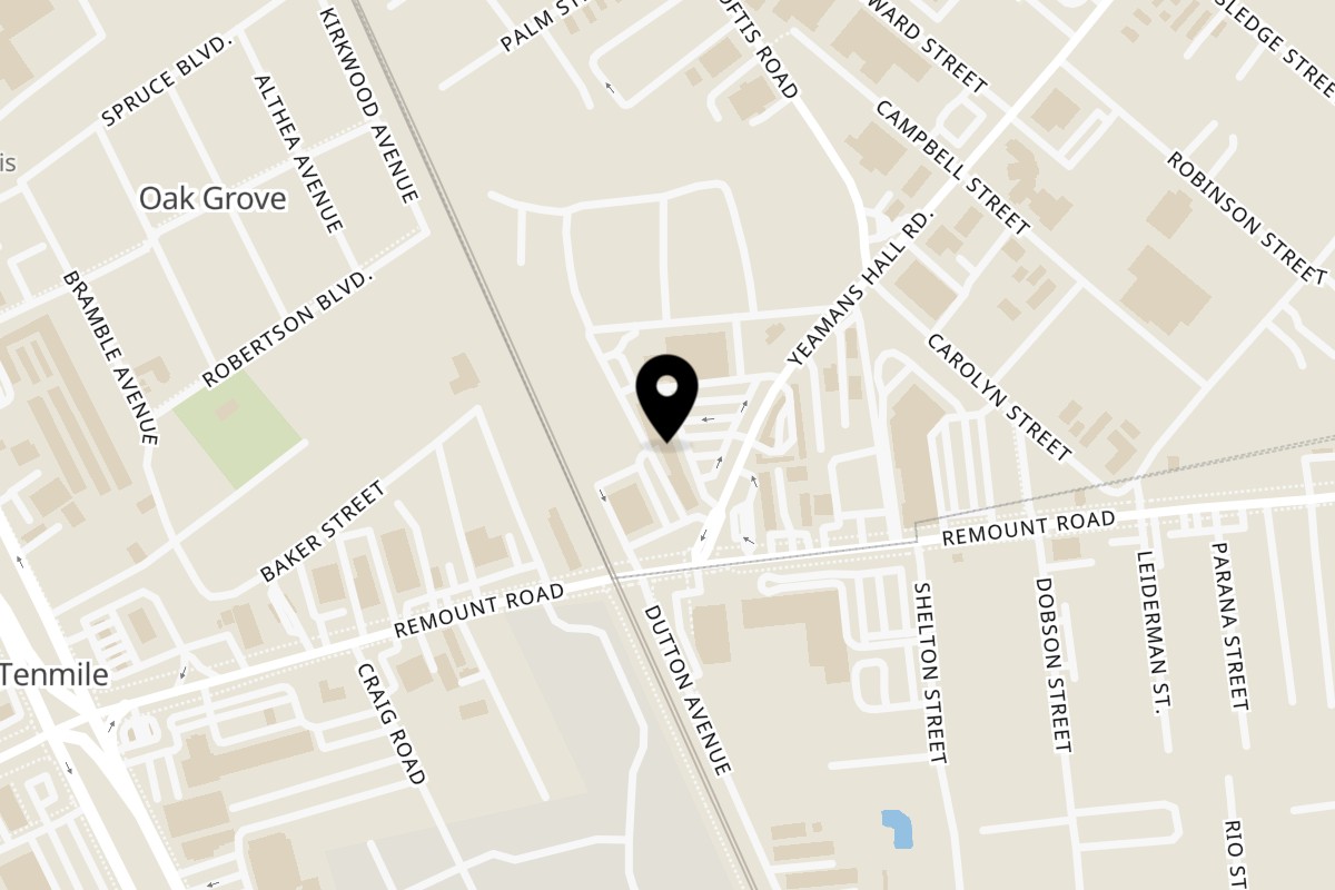 Map showing the location of Geechie Garlic Crabs & Seafood on 1286 Yeamans Hall Rd in Hanahan